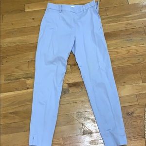 Light blue crop slacks